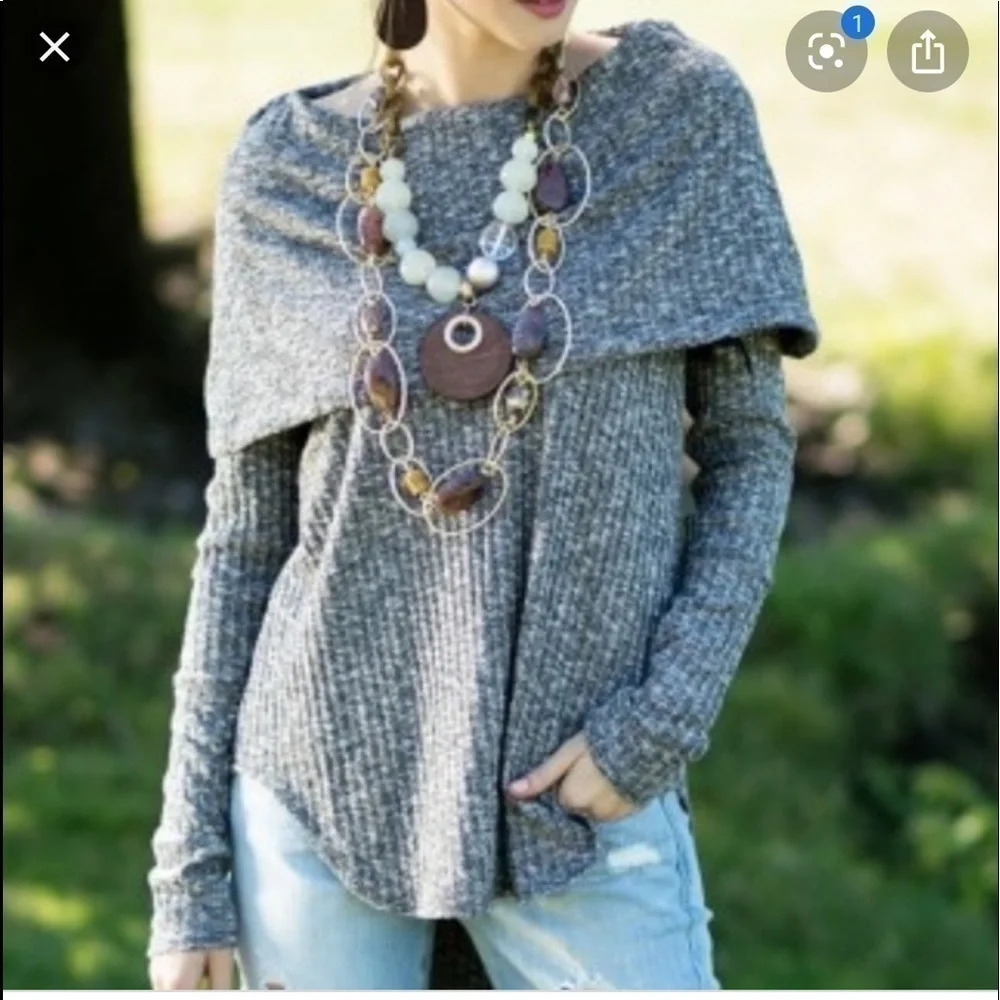 {evy’s tree} The Emily Cowl Neck, size Medium EEUC